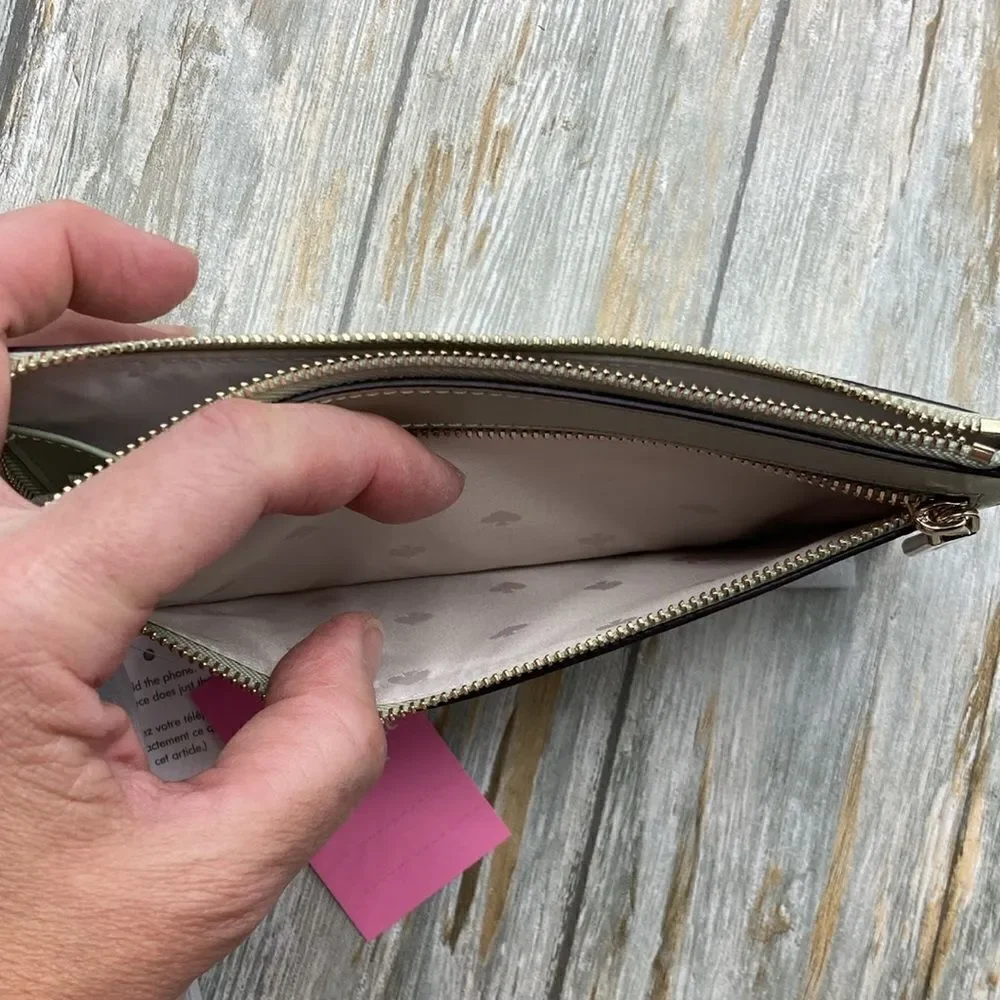 KATE SPADE Staci Medium L Zip Wristlet Wallet Bag Purse